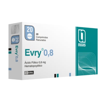 Evry 0.8 Mg 20 Comprimidos