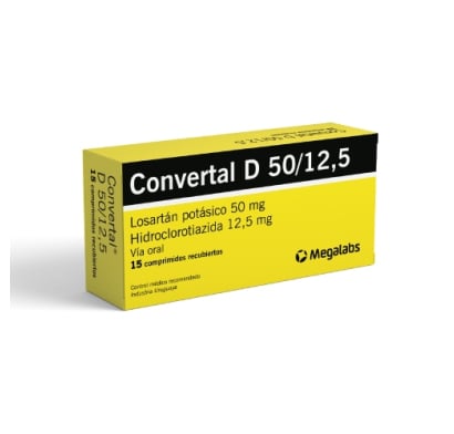 Convertal D 50/12.5 Mg 15 Comprimidos
