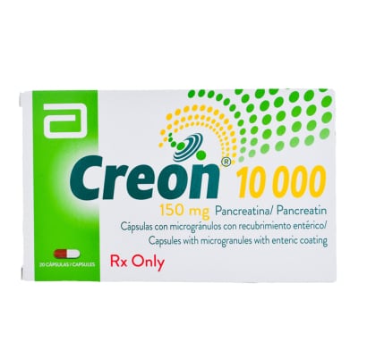 Creon 10000 150 Mg 20 Cápsulas