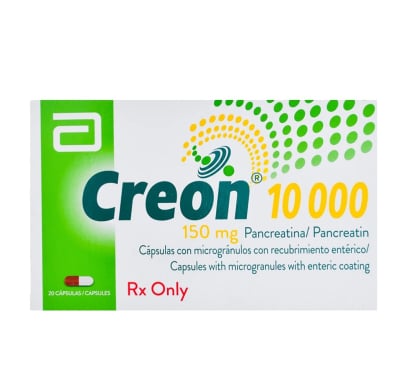 Creon 10000 150 Mg 20 Cápsulas