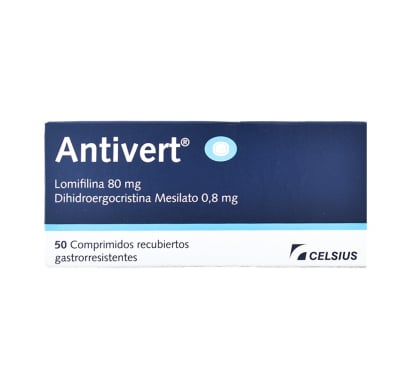 Antivert 80 / 0,8 Mg 50 Comprimidos Recubiertos Gastrorresistentes