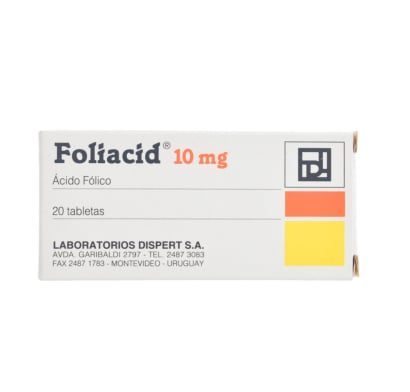 Foliacid 10 Mg 20 Tabletas