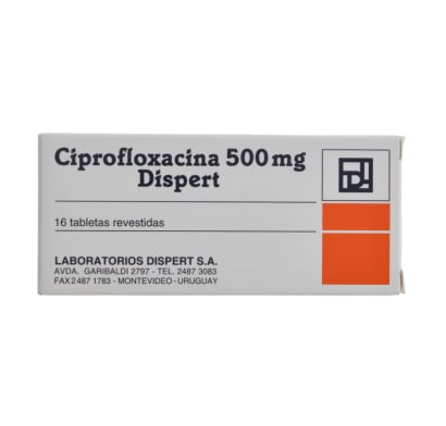 Ciprofloxacina Dispert 500 Mg 16 Comprimidos
