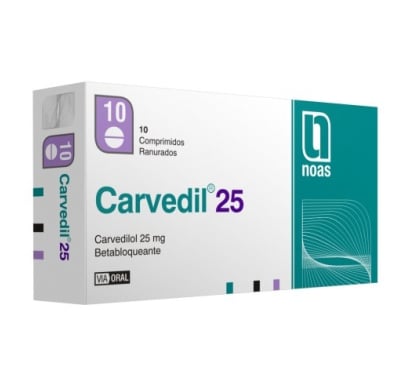 CARVEDIL 25 MG 30 COMPRIMIDOS