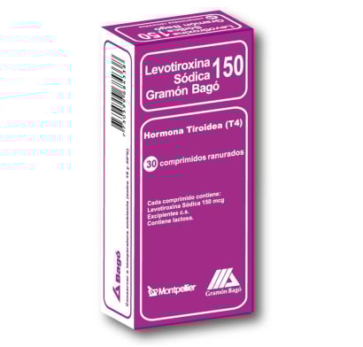 Levotiroxina 150 Mcg 30 Comprimidos