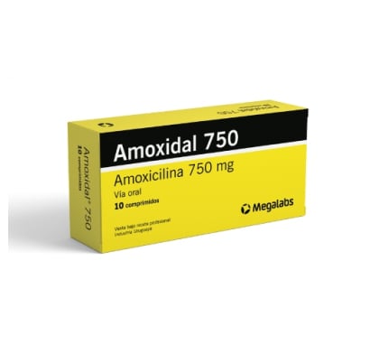 Amoxidal 750 Mg 10 Comprimidos
