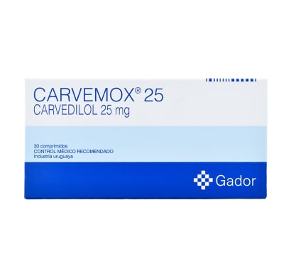 CARVEMOX 25 MG 30 COMPRIMIDOS