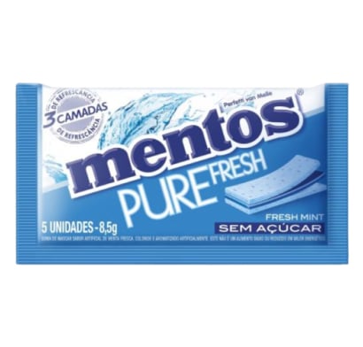 Chicles Mentos Gum 3d Fresh Mint