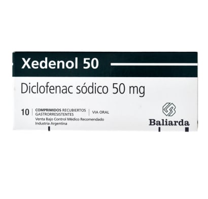 Xedenol 50 Mg 10 Comprimidos