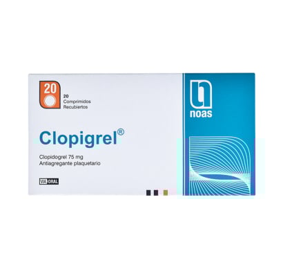 Clopigrel 75 Mg 20 Comprimidos