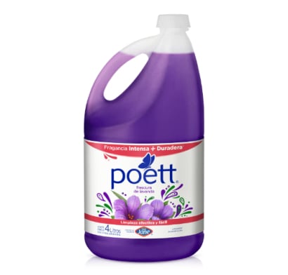 Limpiador Líquido Poett Lavanda 4 Lts