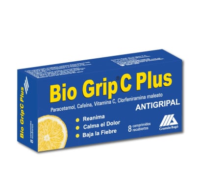 BIO GRIP PLUS 8 COMPRIMIDOS