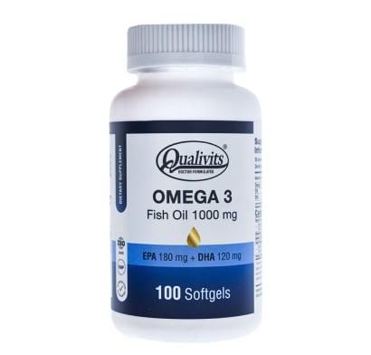 Omega-3 Qualivits Fish Oil 1000 Mg 100 Cápsulas