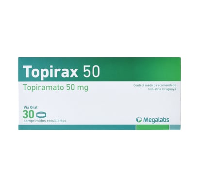 Topirax 50 mg 30 Comprimidos