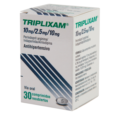 Triplixam 10 Mg /2.5 Mg /10 Mg 30 Comprimidos