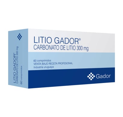 Litio Gador 300 Mg 60 Comprimidos