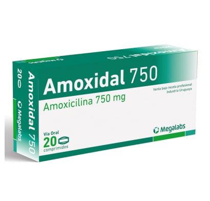 Amoxidal 750 Mg 20 Comprimidos
