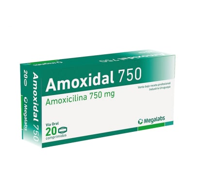Amoxidal 750 Mg 20 Comprimidos