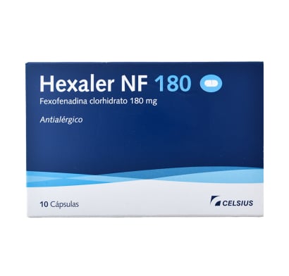 Hexaler Nf 180 Mg 10 Cápsulas