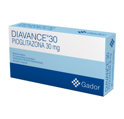 Diavance 15 Mg 30 Comprimidos