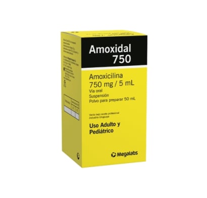 Amoxidal 750 Mg Suspensión 50 Ml