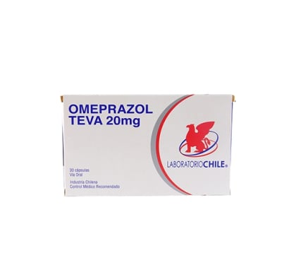 Omeprazol Teva 20 Mg 30 Cápsulas