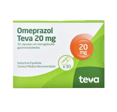 Omeprazol Teva 20 Mg 30 Cápsulas