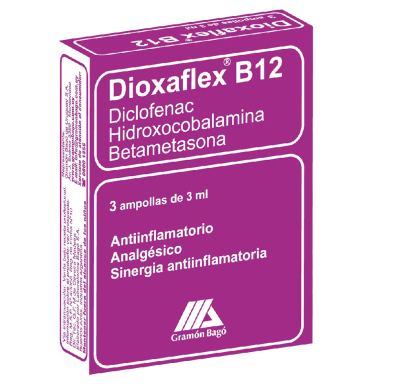Dioxaflex B12 3 Ampollas