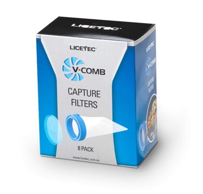 Repuesto De Filtros Peine Fino Eléctrico V-comb 8 Unidades