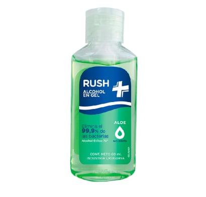 Alcohol En Gel Rush Aloe 60 Ml