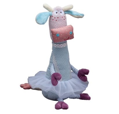 Peluche Storki Con Sonajero Jirafa Tutu