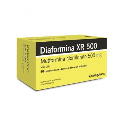 DIAFORMINA XR 500 MG  60 COMPR
