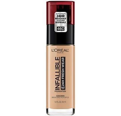 Base L'oréal Paris Infallible 24h Fresh Wear N°460 Golden Beige 30 Ml