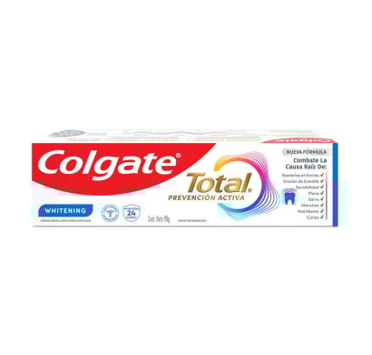 Pasta De Dientes Colgate Total Blanqueadora Con Flúor 90 G