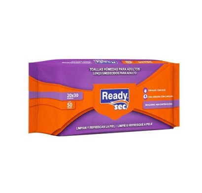 TOALLAS HUMEDAS READYSEC 50 UNIDADES