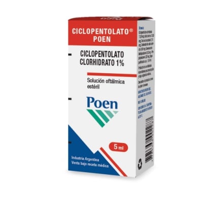 Ciclopentolato Poen 1% Solución Oftálmica 5 Ml