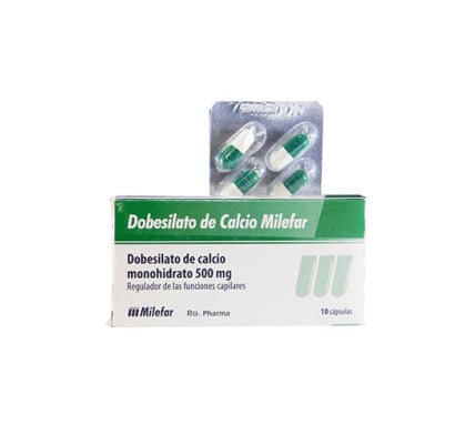 Dobesilato Milefar 500 Mg 10 Comprimidos