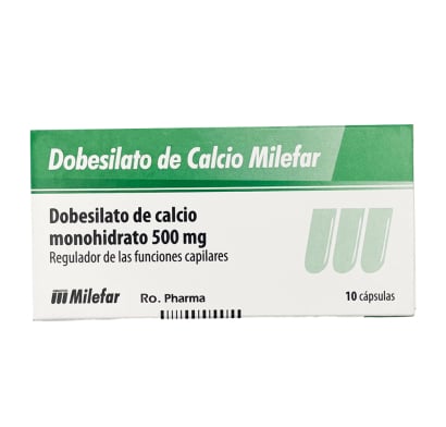 Dobesilato Milefar 500 Mg 10 Comprimidos
