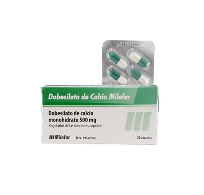 Dobesilato Milefar 500 Mg 20 Comprimidos