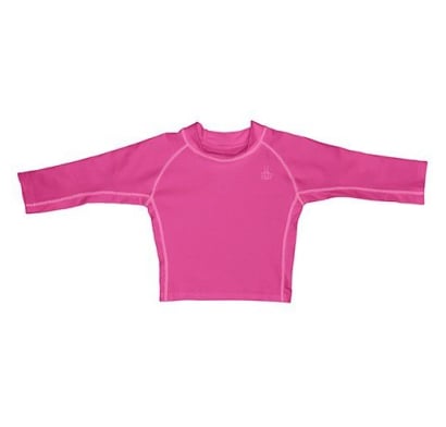Remera De Licra Para El Agua Iplay Manga Larga Fucsia 6 Meses
