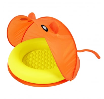 Piscina Inflable Bestway Naranja Con Toldo 23 L