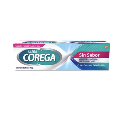 Crema Adhesiva Corega Ultra Sin Sabor 40 G