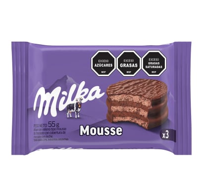 Alfajor Milka Triple Mousse 55 G