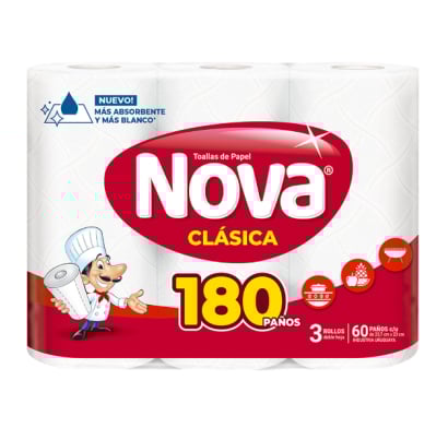Rollos De Cocina Sussex Clásico 120 Paños 3 Unidades