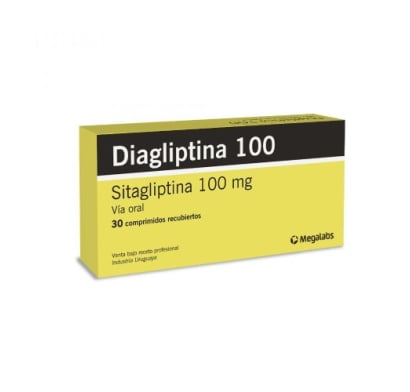 DIAGLIPTINA 100 MG 30 COMPRIMIDOS