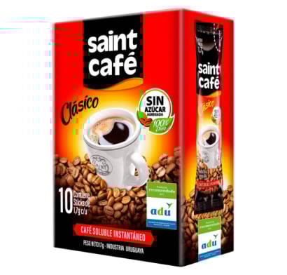 Café Soluble Saint Clásico Stick 10 Unidades 1.7 G