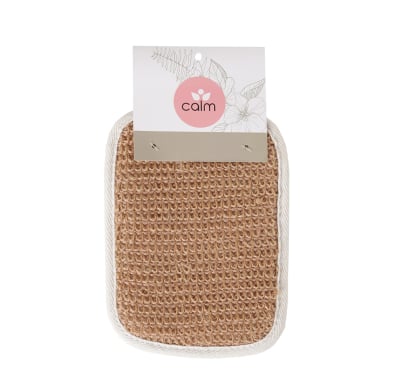 Esponja De Baño Calm Lufa Natural Cuadrada 1 Unidad