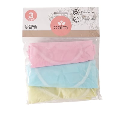 Gorra De Baño Calm 3 Unidades