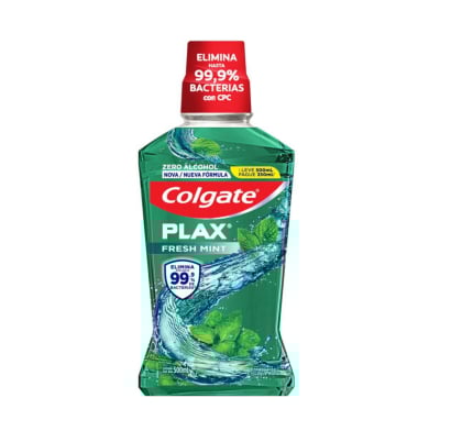 ENJUAGUE COLGATE PLAX MENTA 500X350 ML.