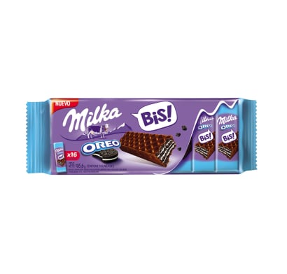Oblea De Oreo Milka Bis 16 Unidades
